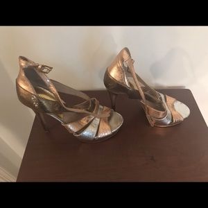 Metallic Platform Michael Kors Slightly Blemished